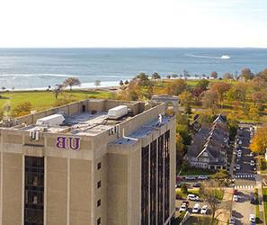 Wahlstrom Library aerial view